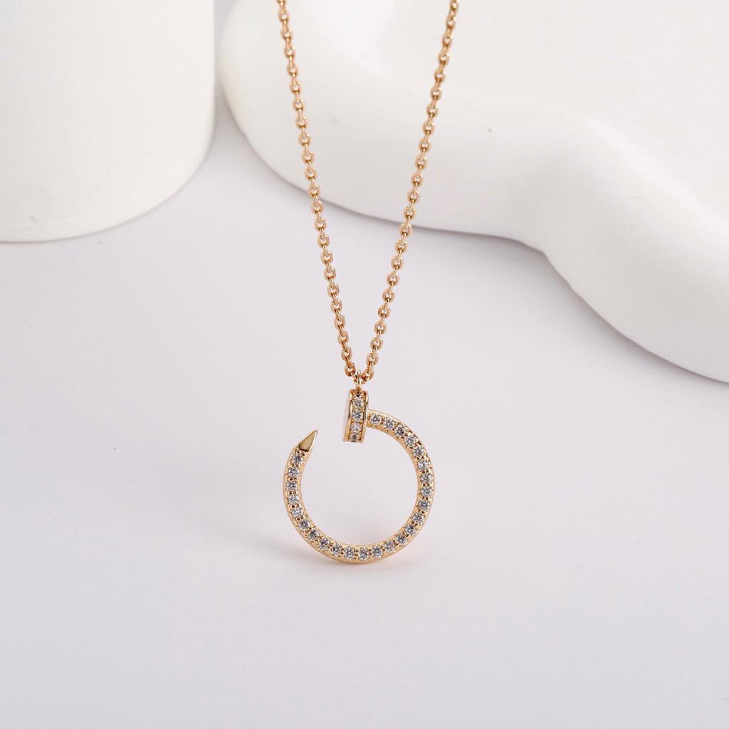 [Love's Uplift]JUSTE NECKLACE FULL DIAMOND