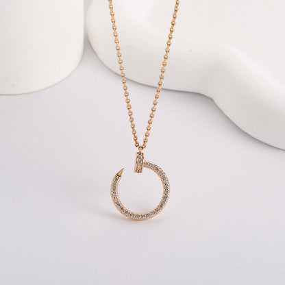[Love's Uplift]JUSTE NECKLACE FULL DIAMOND