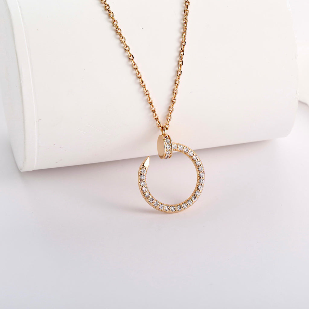 [Love's Uplift]JUSTE NECKLACE FULL DIAMOND