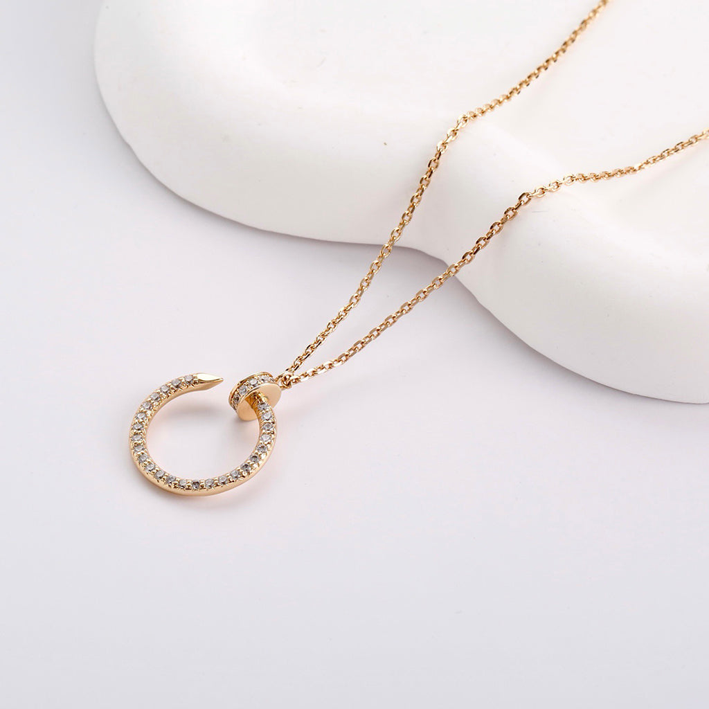 [Love's Uplift]JUSTE NECKLACE FULL DIAMOND