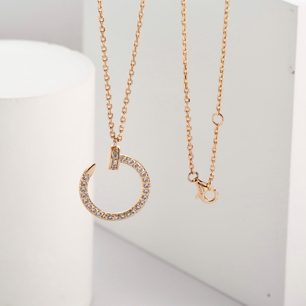 [Love's Uplift]JUSTE NECKLACE FULL DIAMOND