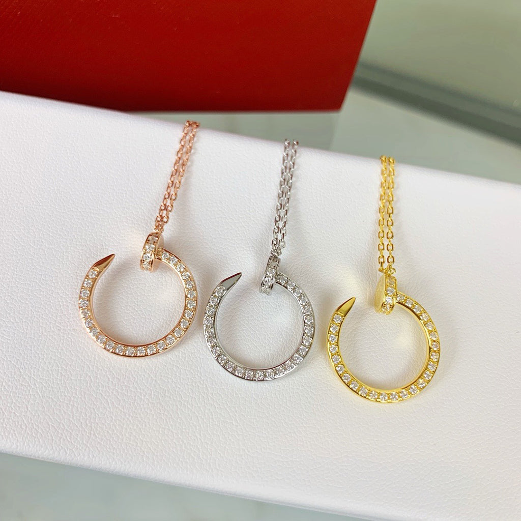 [Love's Uplift]JUSTE NECKLACE FULL DIAMOND