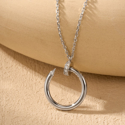 [Love's Uplift]JUSTE NECKLACE HALF DIAMOND