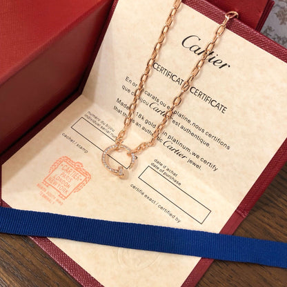 [Love's Uplift]JUSTE NECKLACE FULL DIAMONDS