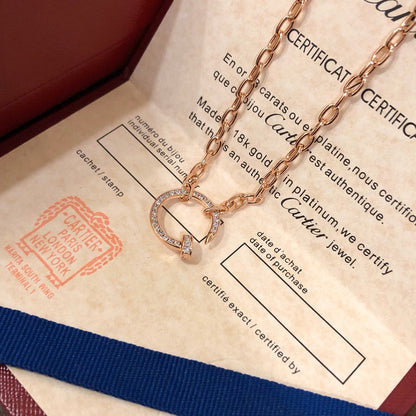 [Love's Uplift]JUSTE NECKLACE FULL DIAMONDS