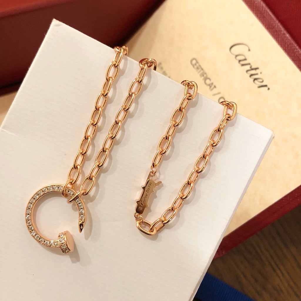[Love's Uplift]JUSTE NECKLACE FULL DIAMONDS