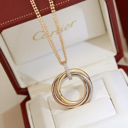 [Love's Uplift]TRINITY MEDIUM  DIAMONDS NECKLACE