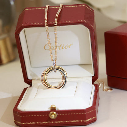 [Love's Uplift]TRINITY MEDIUM  DIAMONDS NECKLACE