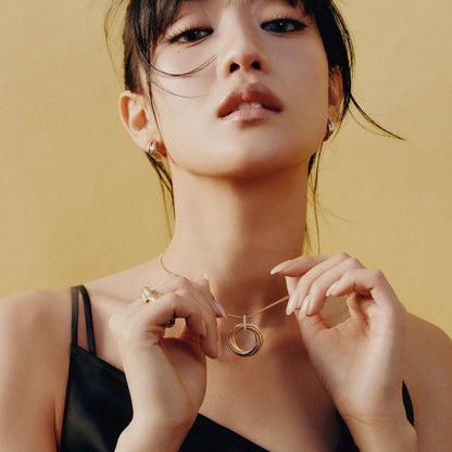 [Love's Uplift]TRINITY MEDIUM  DIAMONDS NECKLACE