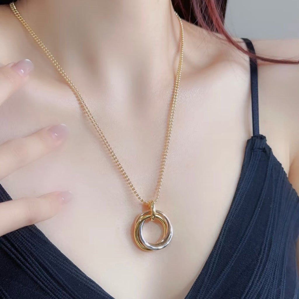 [Love's Uplift]TRINITY LARGE NECKLACE