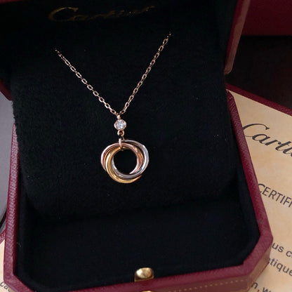 [Love's Uplift]TRINITY  NECKLACE 1 DIAMOND