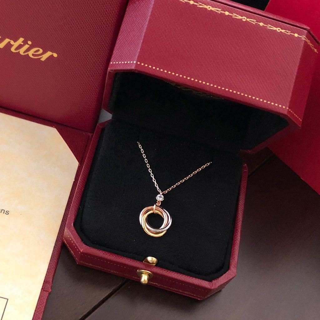 [Love's Uplift]TRINITY  NECKLACE 1 DIAMOND