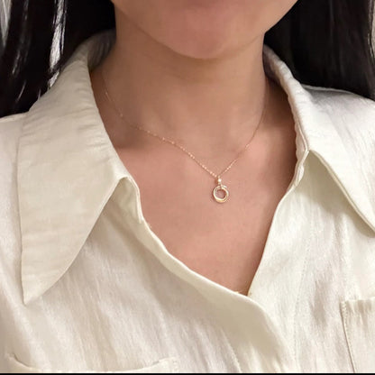 [Love's Uplift]TRINITY  NECKLACE 1 DIAMOND
