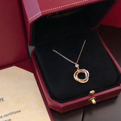 [Love's Uplift]TRINITY  NECKLACE 1 DIAMOND