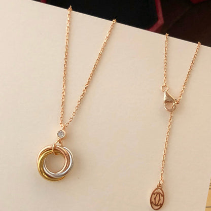 [Love's Uplift]TRINITY  NECKLACE 1 DIAMOND