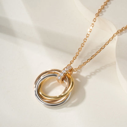 [Love's Uplift]TRINITY MEDIUM  DIAMONDS NECKLACE