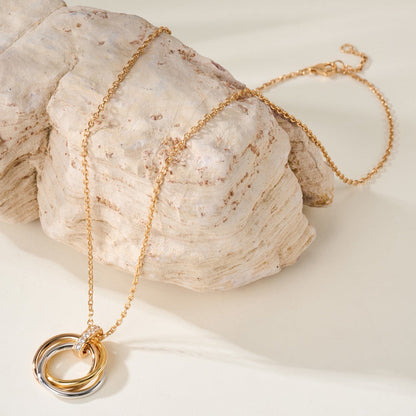 [Love's Uplift]TRINITY MEDIUM  DIAMONDS NECKLACE