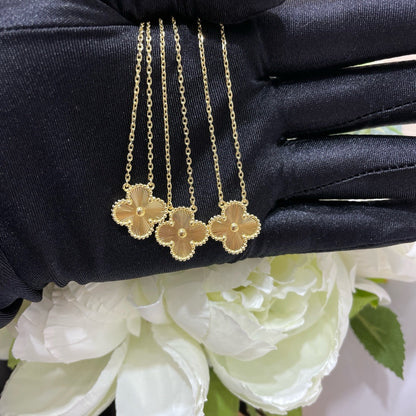 [Love's Uplift]CLOVER 15MM LASER NECKLACE