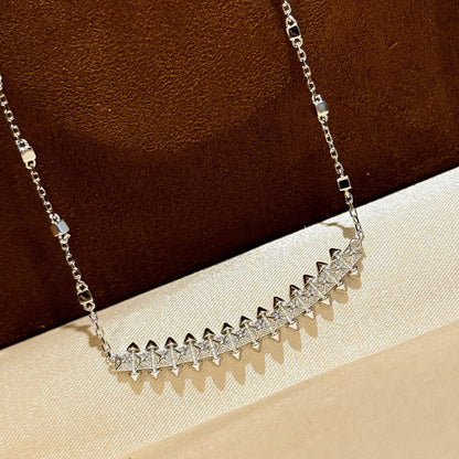 [Love's Uplift]CLASH  SMALL FULL DIAMOND NECKLACE