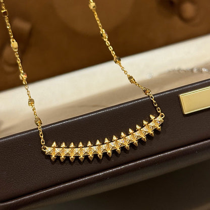[Love's Uplift]CLASH  SMALL FULL DIAMOND NECKLACE