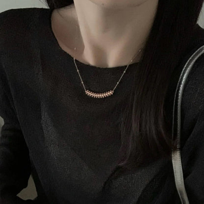 [Love's Uplift]CLASH  SMALL FULL DIAMOND NECKLACE