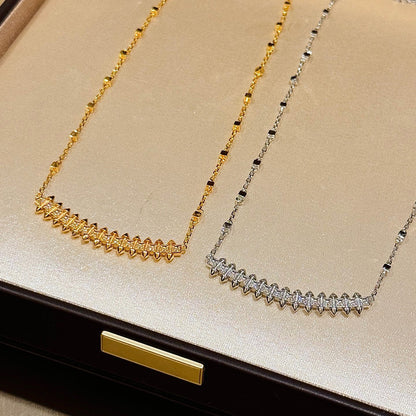 [Love's Uplift]CLASH  SMALL FULL DIAMOND NECKLACE