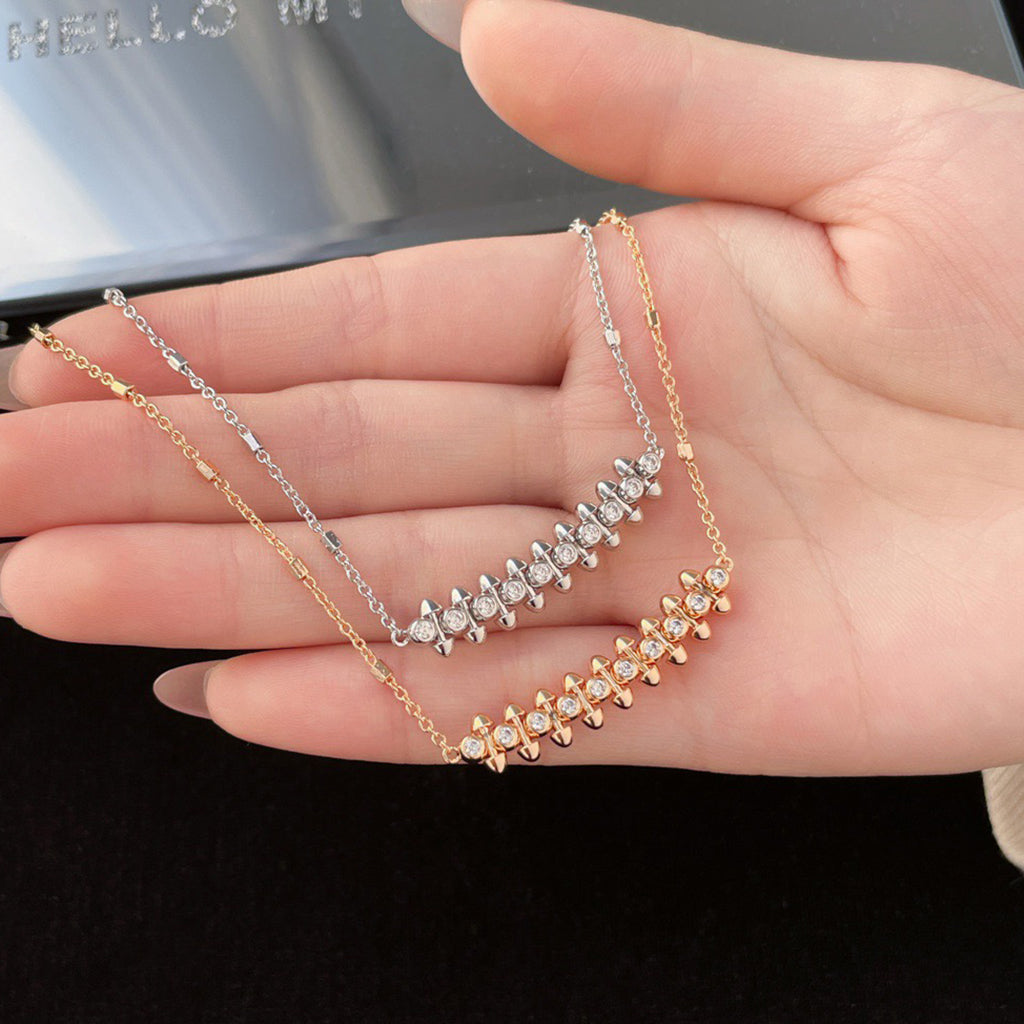 [Love's Uplift]CLASH  MEDIUM DIAMOND NECKLACE