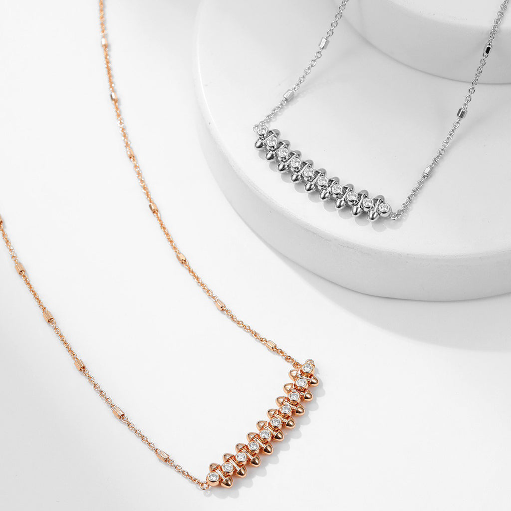 [Love's Uplift]CLASH  MEDIUM DIAMOND NECKLACE