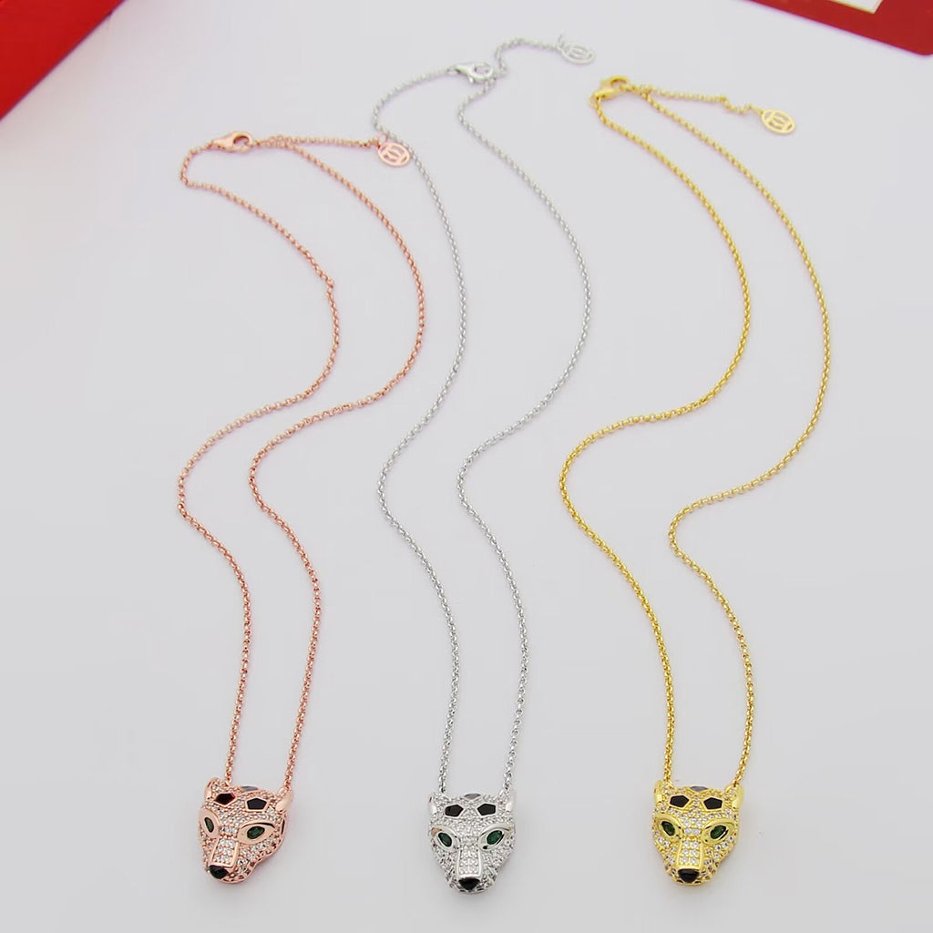 [Love's Uplift]PANTHERE FULL DIAMOND NECKLACE