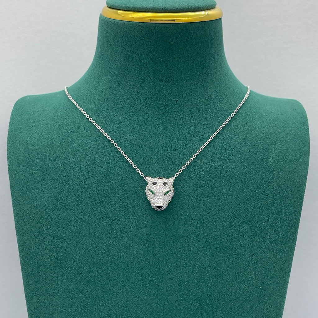 [Love's Uplift]PANTHERE FULL DIAMOND NECKLACE