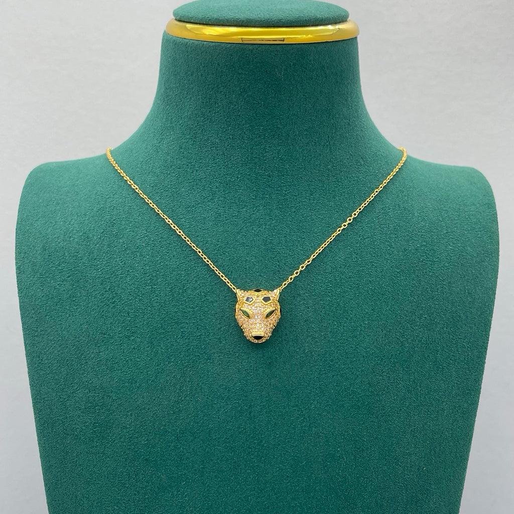 [Love's Uplift]PANTHERE FULL DIAMOND NECKLACE
