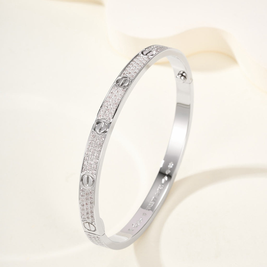 [Love's Uplift]LOVE BRACELET 4.8MM DIAMOND-PAVED