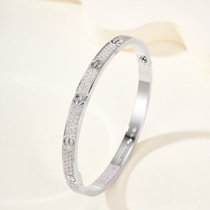 [Love's Uplift]LOVE BRACELET 4.8MM DIAMOND-PAVED