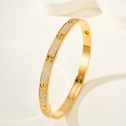 [Love's Uplift]LOVE BRACELET 4.8MM DIAMOND-PAVED