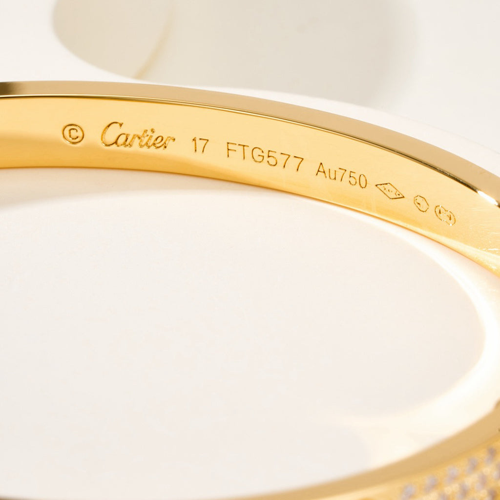 [Love's Uplift]LOVE BRACELET 4.8MM DIAMOND-PAVED