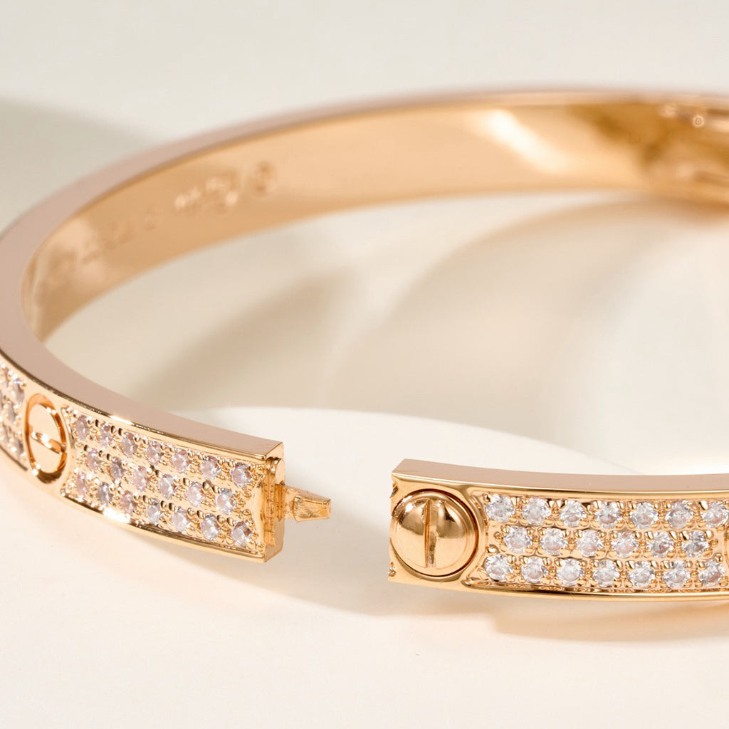 [Love's Uplift]LOVE BRACELET 4.8MM DIAMOND-PAVED