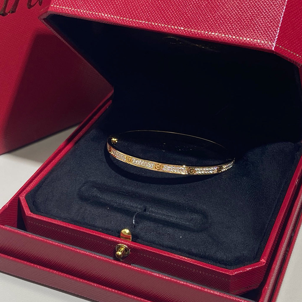 [Love's Uplift]LOVE BRACELET 3.65MM DIAMOND-PAVED