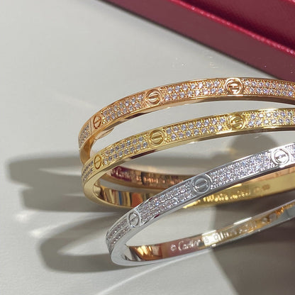 [Love's Uplift]LOVE BRACELET 3.65MM DIAMOND-PAVED
