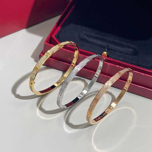 [Love's Uplift]LOVE BRACELET 3.65MM DIAMOND-PAVED