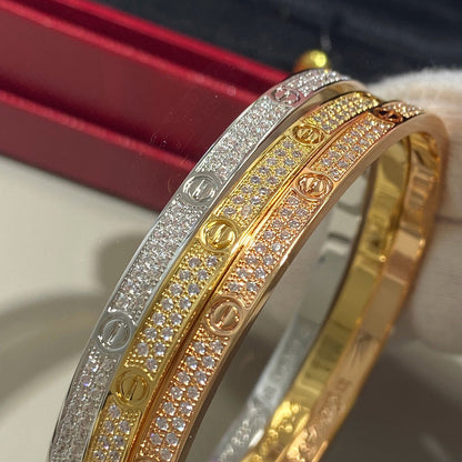[Love's Uplift]LOVE BRACELET 3.65MM DIAMOND-PAVED