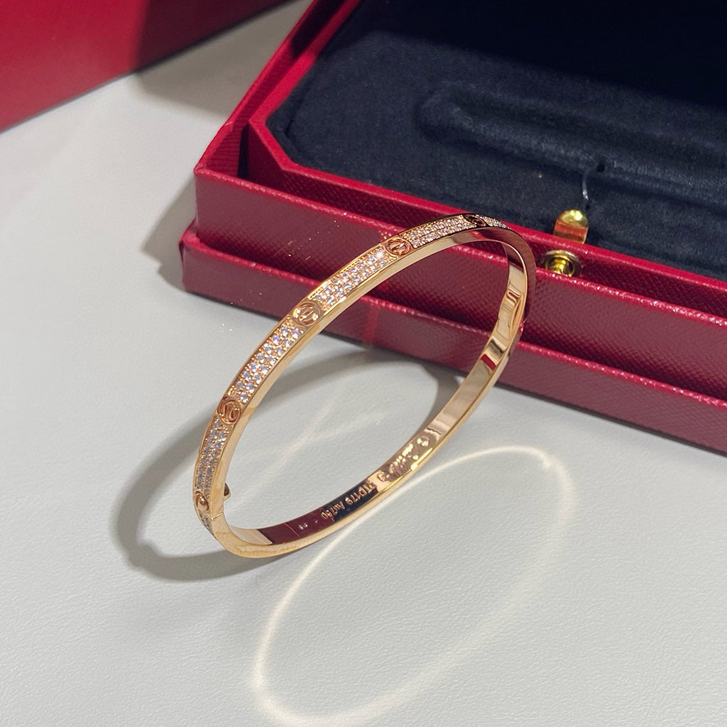 [Love's Uplift]LOVE BRACELET 3.65MM DIAMOND-PAVED
