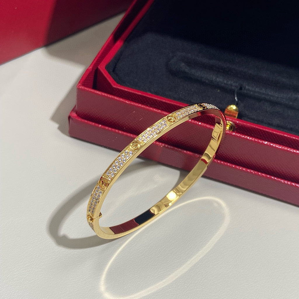 [Love's Uplift]LOVE BRACELET 3.65MM DIAMOND-PAVED