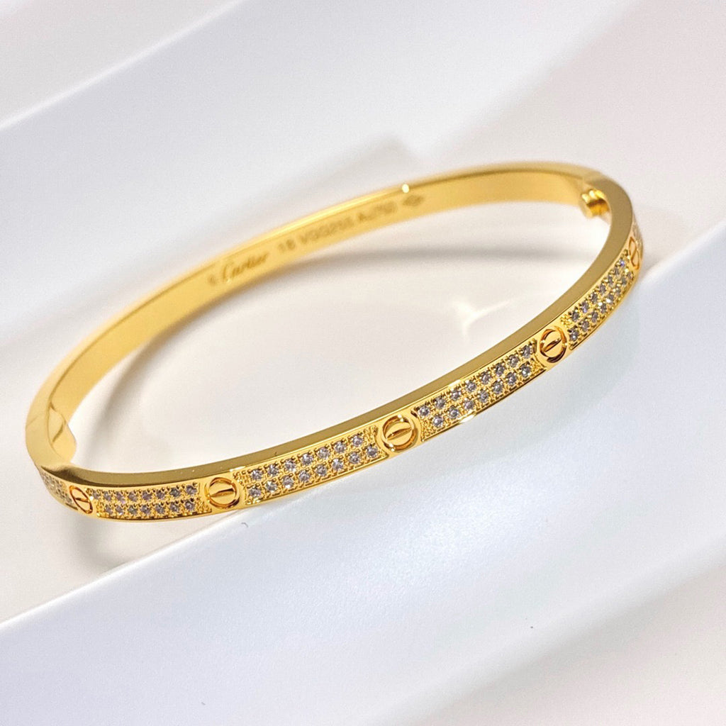 [Love's Uplift]LOVE BRACELET 3.65MM DIAMOND-PAVED