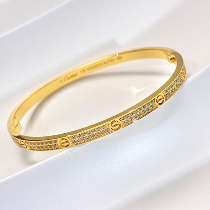 [Love's Uplift]LOVE BRACELET 3.65MM DIAMOND-PAVED