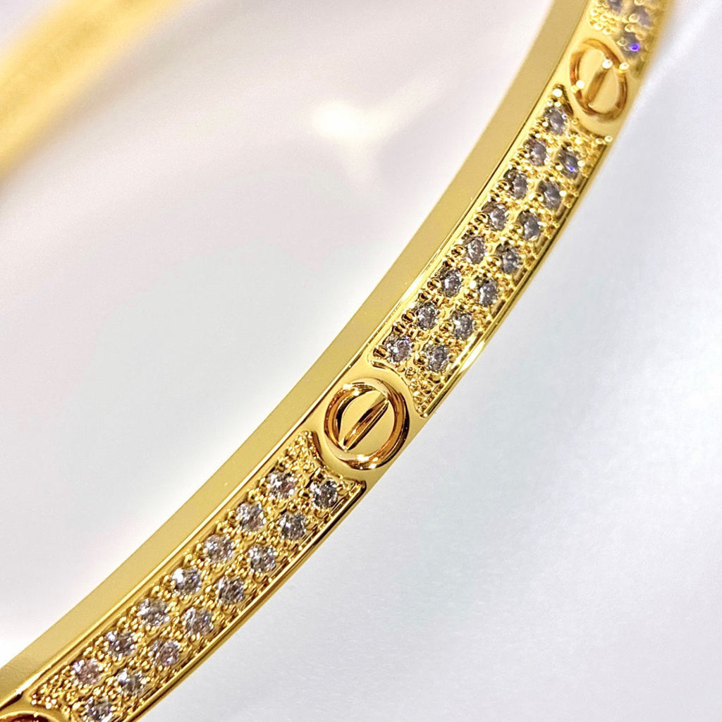 [Love's Uplift]LOVE BRACELET 3.65MM DIAMOND-PAVED