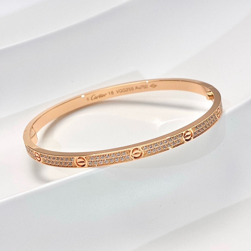 [Love's Uplift]LOVE BRACELET 3.65MM DIAMOND-PAVED