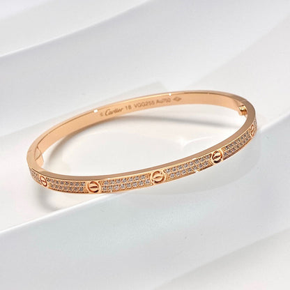 [Love's Uplift]LOVE BRACELET 3.65MM DIAMOND-PAVED