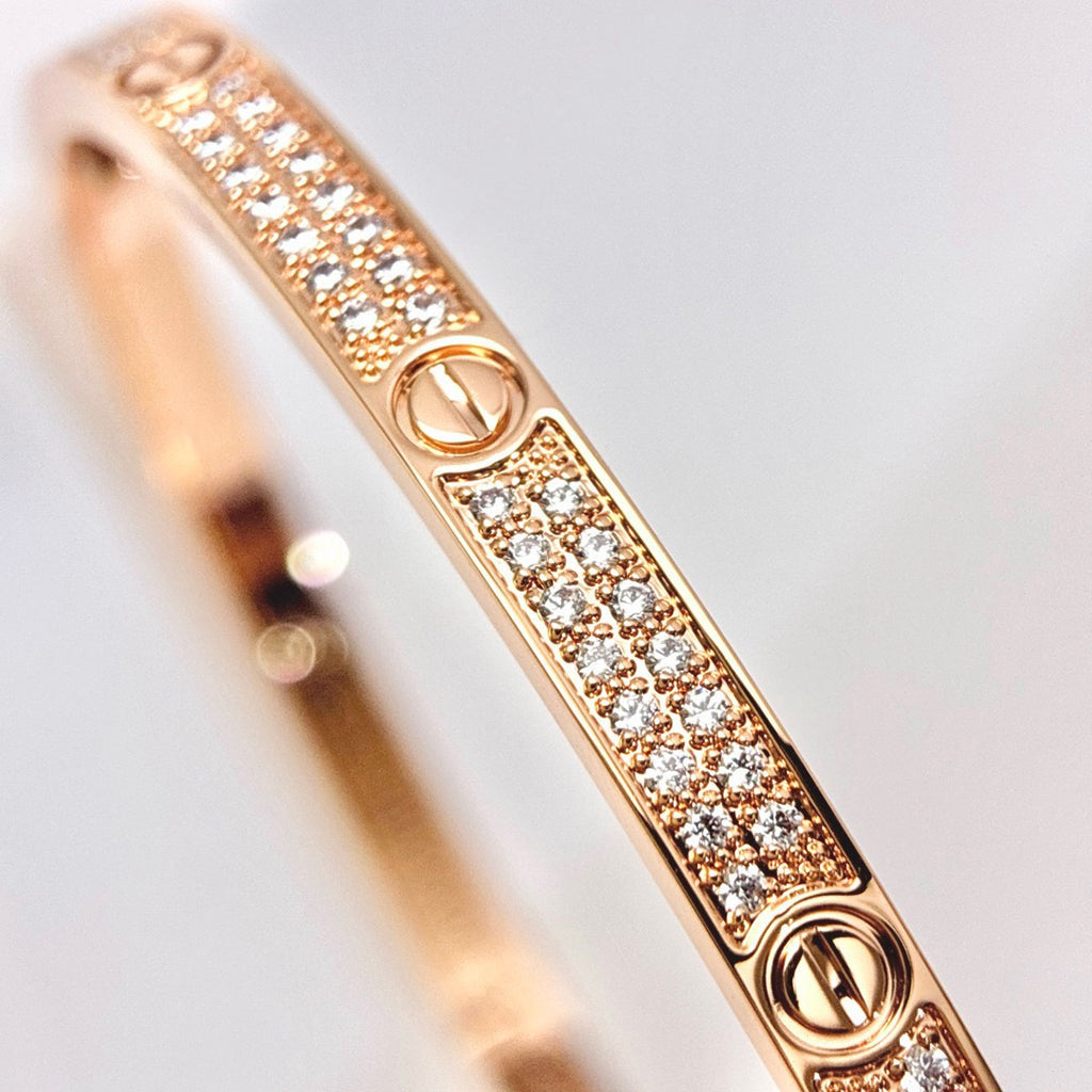 [Love's Uplift]LOVE BRACELET 3.65MM DIAMOND-PAVED