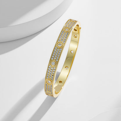 [Love's Uplift]LOVE BRACELET 6.1MM DIAMOND-PAVED 10 BIG DIAMONDS