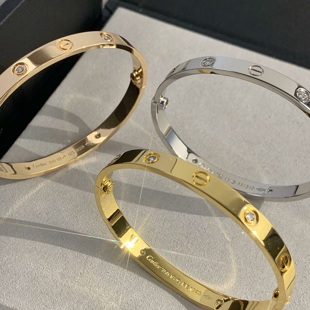 [Love's Uplift]LOVE BRACELET 6.1MM 4 DIAMONDS